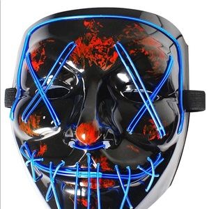 Blue Light Up Purge Mask